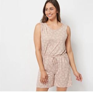 NWT Zuda Z-Cool Sleeveless Shorts Romper Sz L